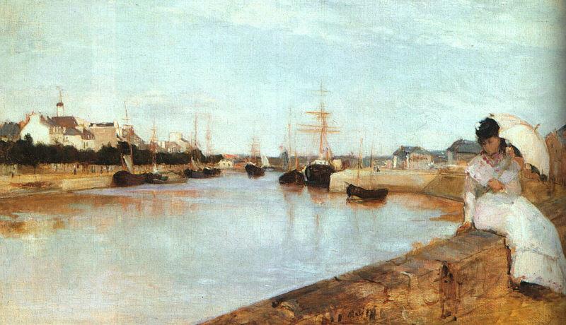 Berthe Morisot The Harbor at Lorient oil painting picture
